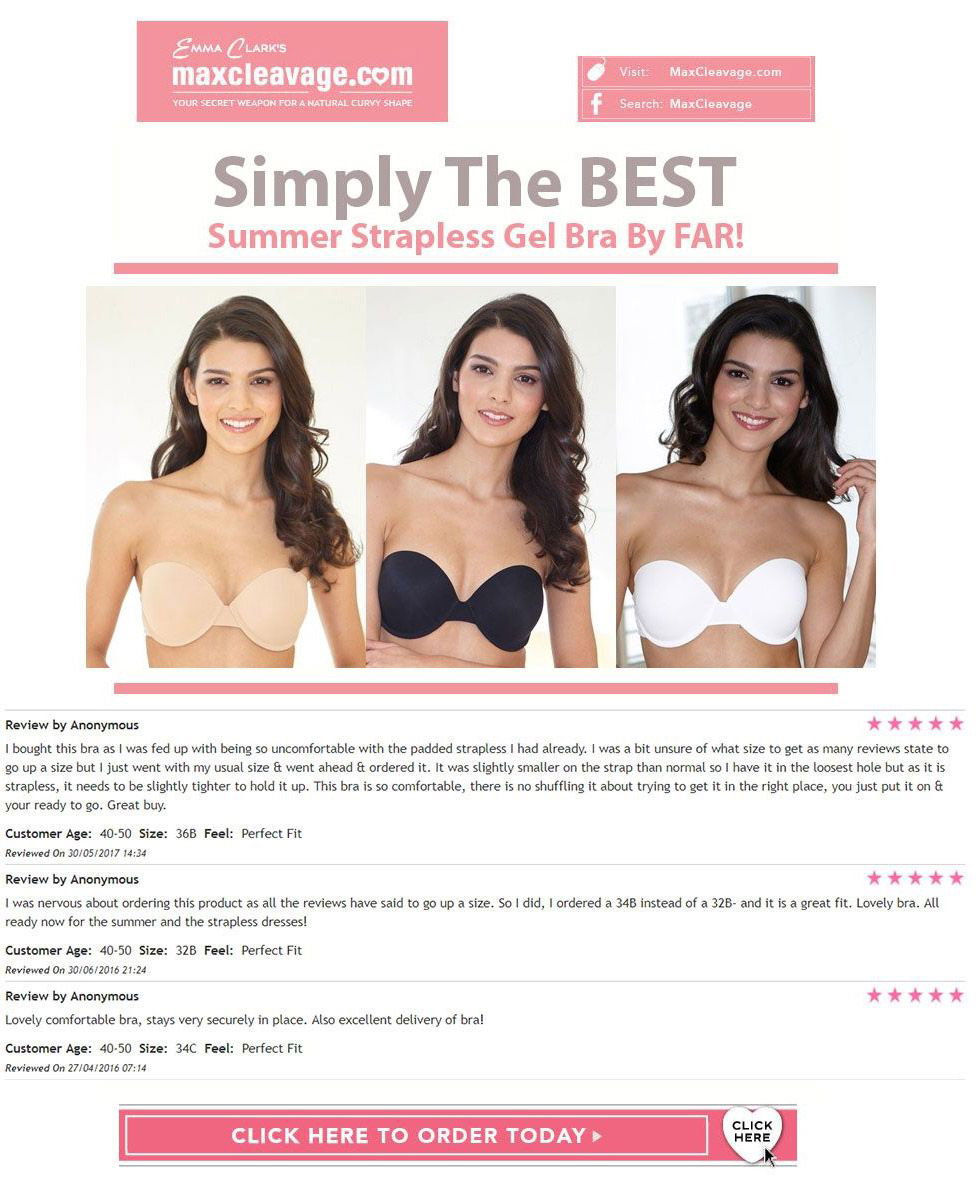 maxcleavage: [PLEASE STOCK UP] Our Double Gel Strapless Gel Bra Stocks Are  Running Low