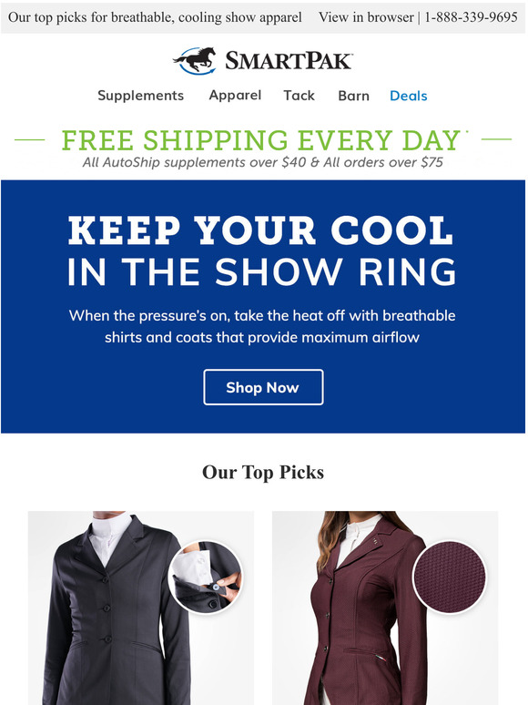 SmartPak Equine Show Clothes You Won't Overheat In Milled