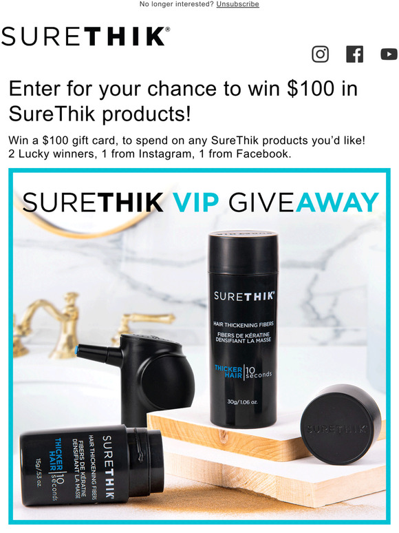 SureThik GIVEAWAY! See inside for details