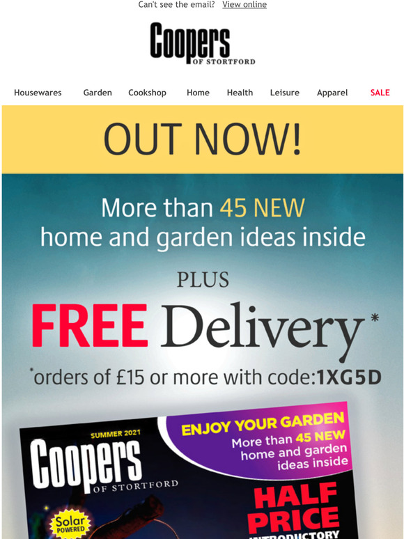 Coopers of Stortford Out NOW! New Catalogue + 10 OFF Any Order* Milled