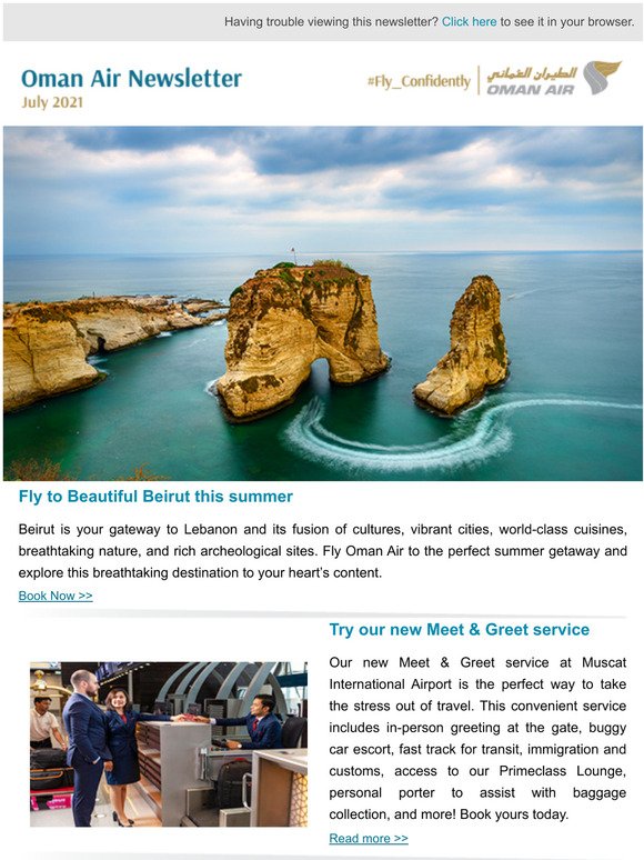 Oman Air Newsletter July 2021