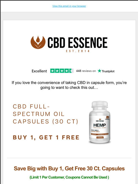 Open if you like FREE or 25% OFF CBD