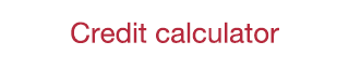 Credit calculator