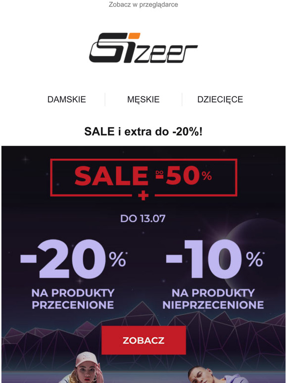 -20% extra na produkty przecenione i -10% na nieprzecenione!