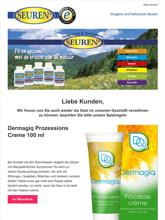 Angenehme Preise im Geschft und OnlineShop Seuren Health