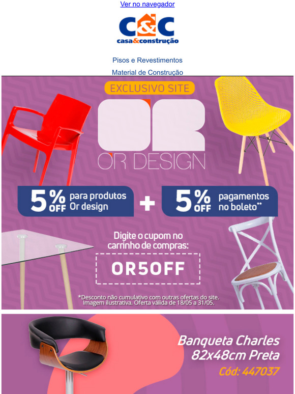 CUPOM exclusivo r Design