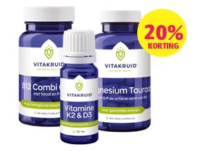 Vitakruid vitaminen en voedingssupplementen, tijdelijk 20% korting!