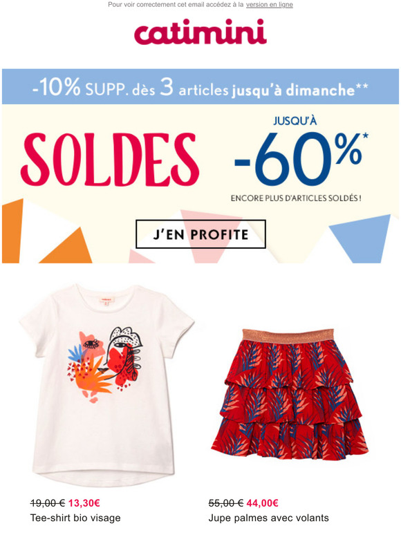 Soldes | -10% supp. ds 3 articles jusqu' dimanche !