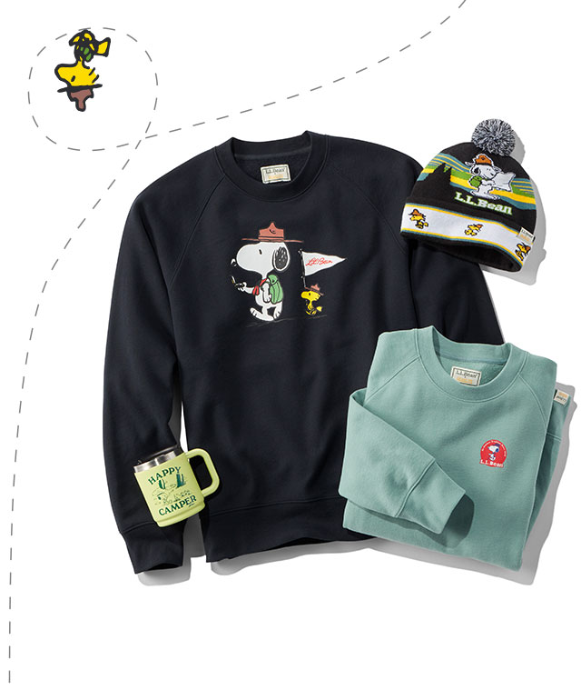 ll bean snoopy sweatshirt