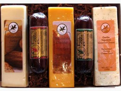 Image of Wisconsin Cheese and Summer Sausage Gift Box