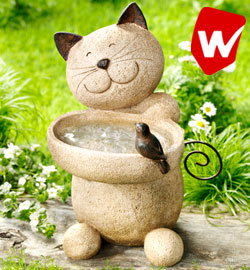 Vogeltränke "Katze"