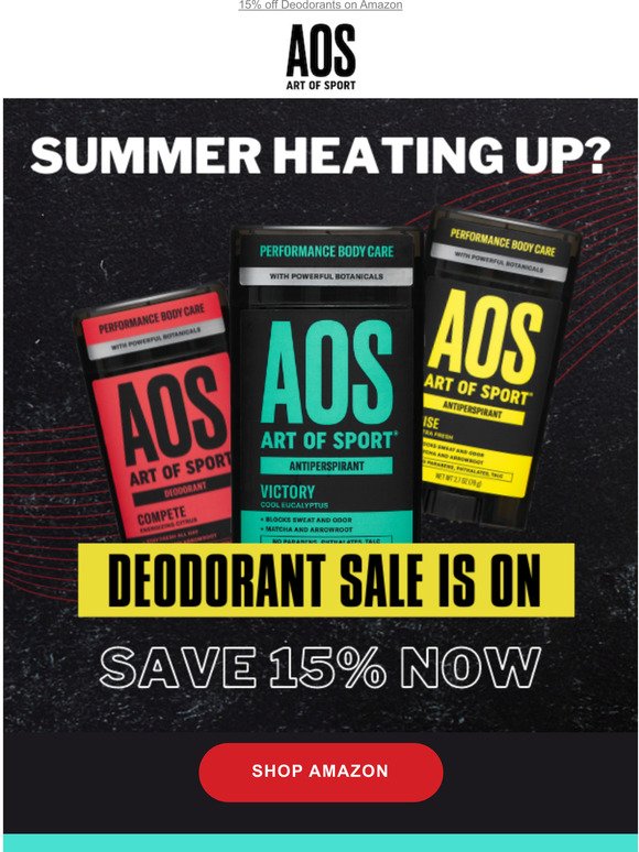 Summer Heat = Deodorant Sale on Amazon