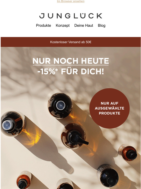 Junglück Nur noch heute 15 Rabatt fr dich! Milled