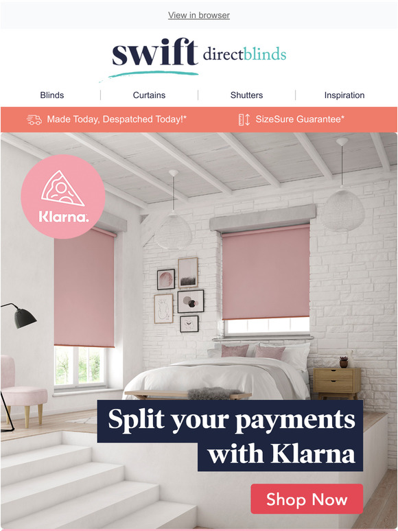 Did you know we offer Klarna?