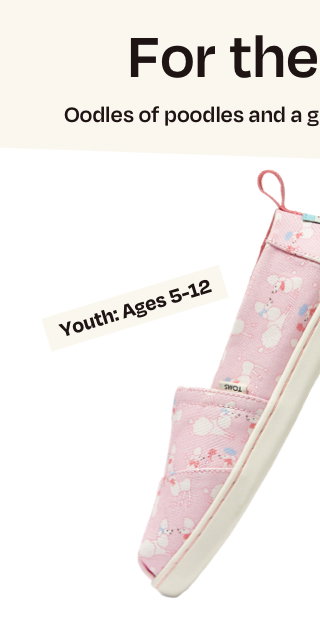 Youth Alpargata Poodles