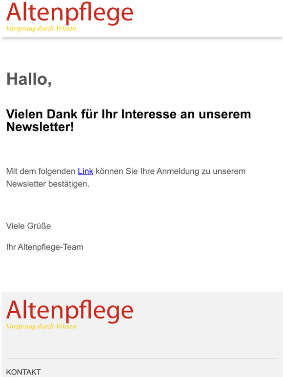 Subscribtion Confirmation