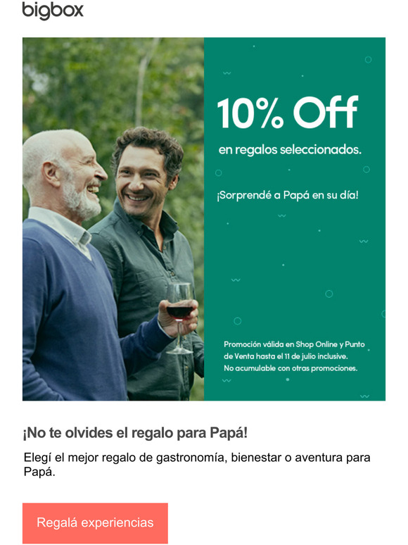 Resolv tu regalo para Pap en solo 5 minutos!