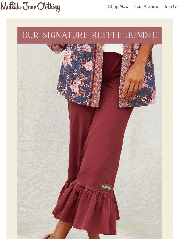 FINAL day: Ruffle pants bundle savings 
