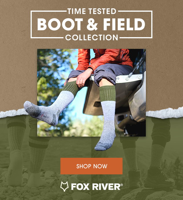 Original Rockford Red Heel Lightweight Crew Crafting Sock - Fox River