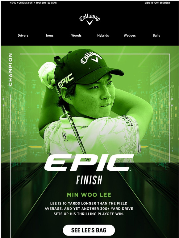 callawaygolf Epic Finish WITB Of Scottish Open Winner Min Woo Lee