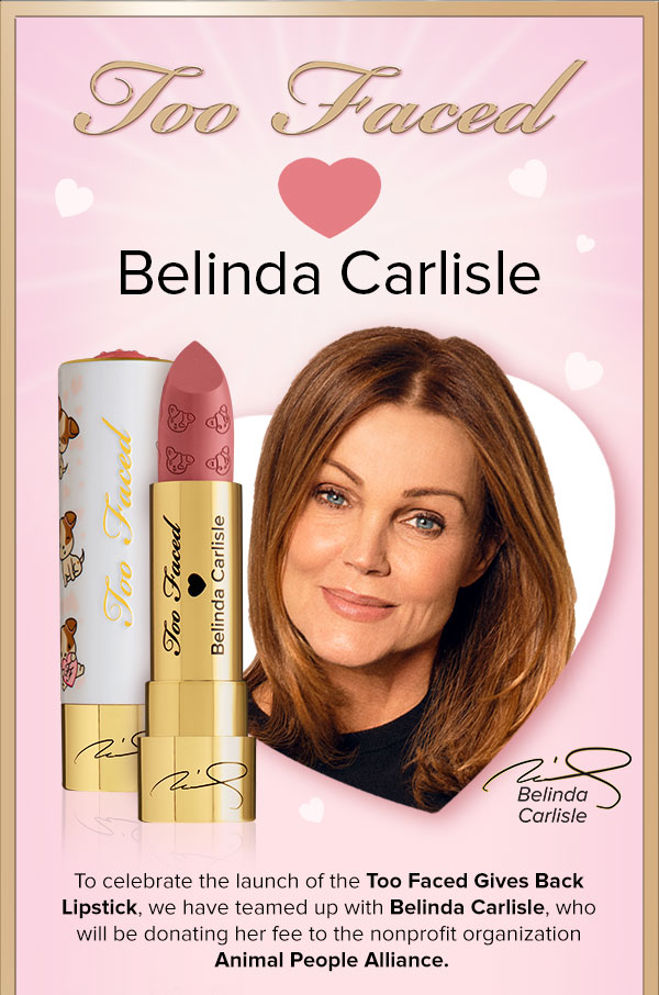 belinda carlisle too faced lipstick