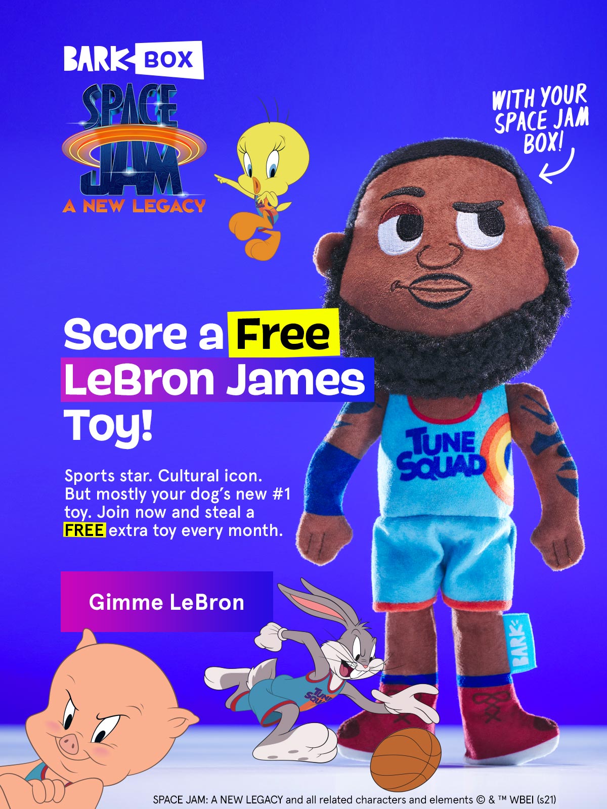 lebron james bark box toy