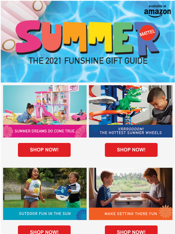 The hottest toys are here! Shop Mattel 2021 Funshine Gift Guide at Amazon