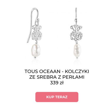 TOUS OCEAAN - KOLCZYKI ZE SREBRA Z PERŁAMI