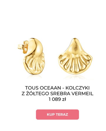 TOUS OCEAAN - KOLCZYKI Z ŻÓŁTEGO SREBRA VERMEIL