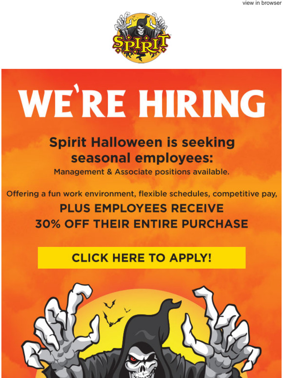 Spirit Halloween Competitors 2022 Spirithalloween Com Spirit Halloween Is Hiring Milled