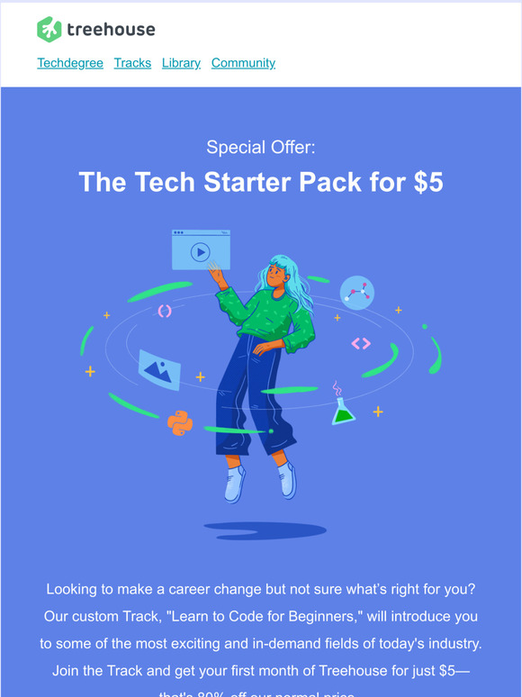 Try our new custom track for just $5 