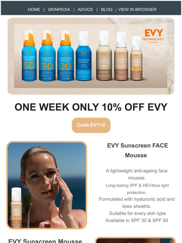 evy sunscreen review