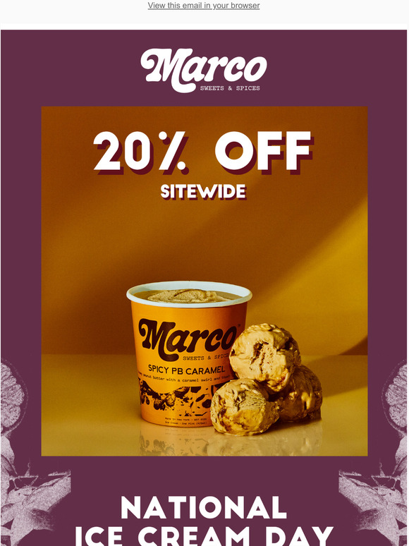 20% Off All Pints - National Ice Cream Day Sale!
