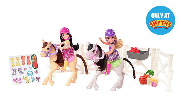 Barbie Club Chelsea Dolls and Ponies Playset