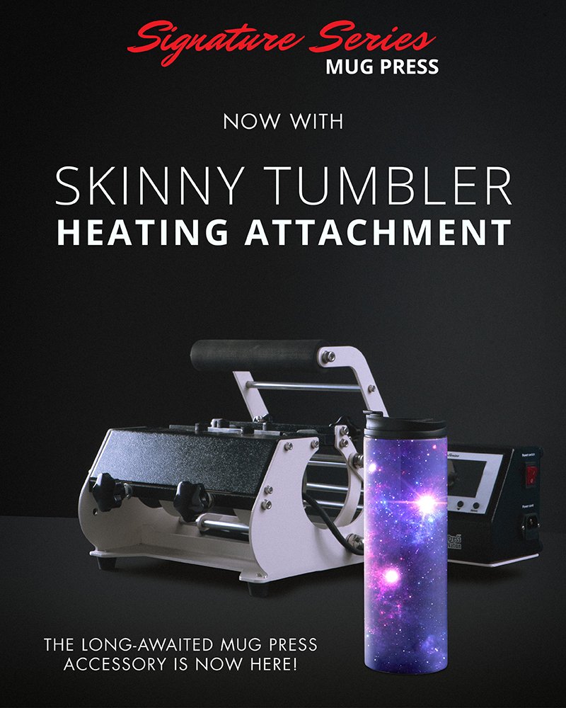 heat press nation Sublimation Skinny Tumbler Heating Attachment is