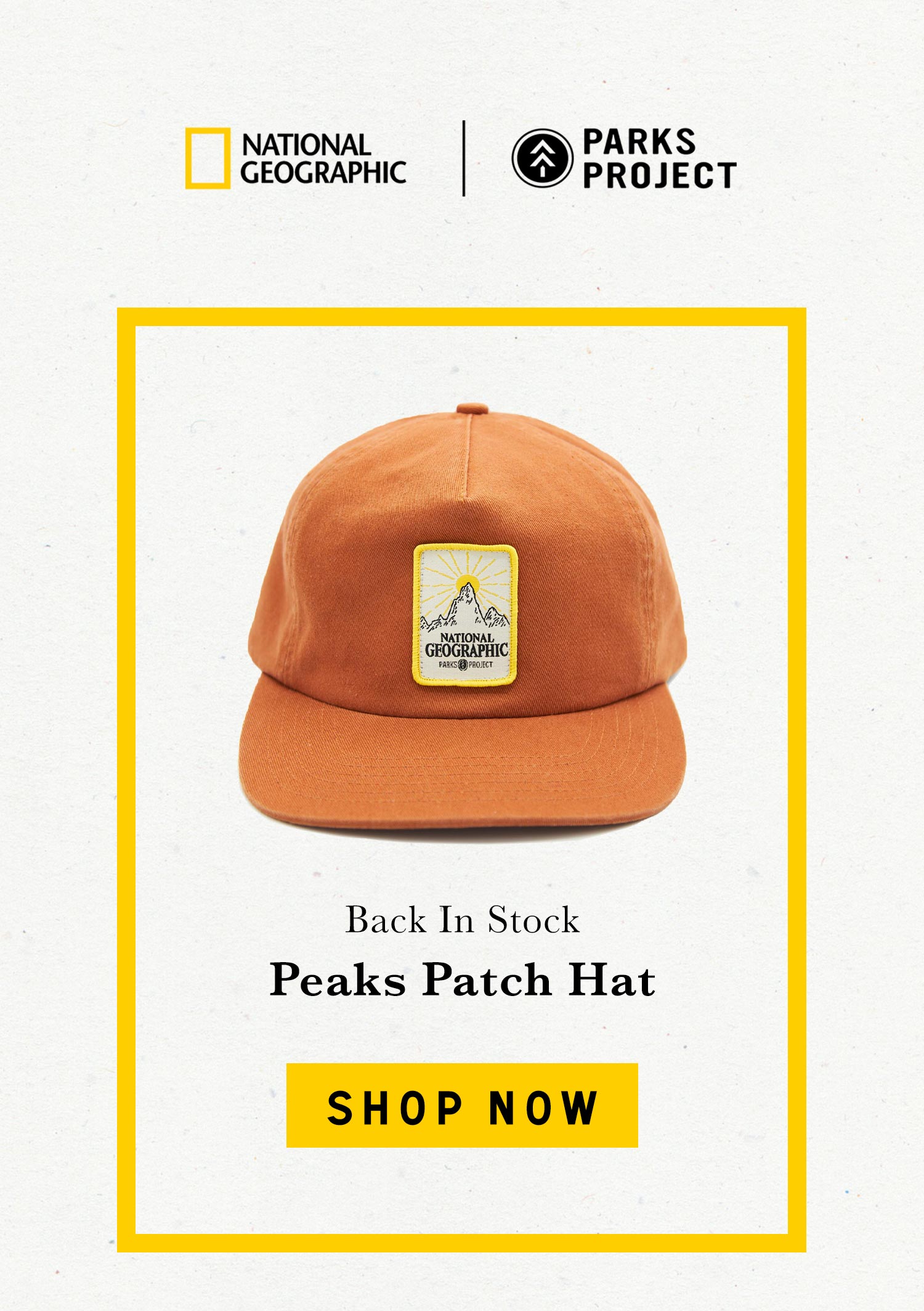 national geographic x parks project peaks patch hat