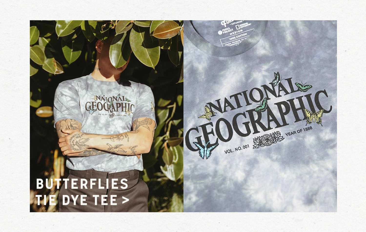 National Geographic x Parks Project | Shop Butterflies Tie Dye Tee