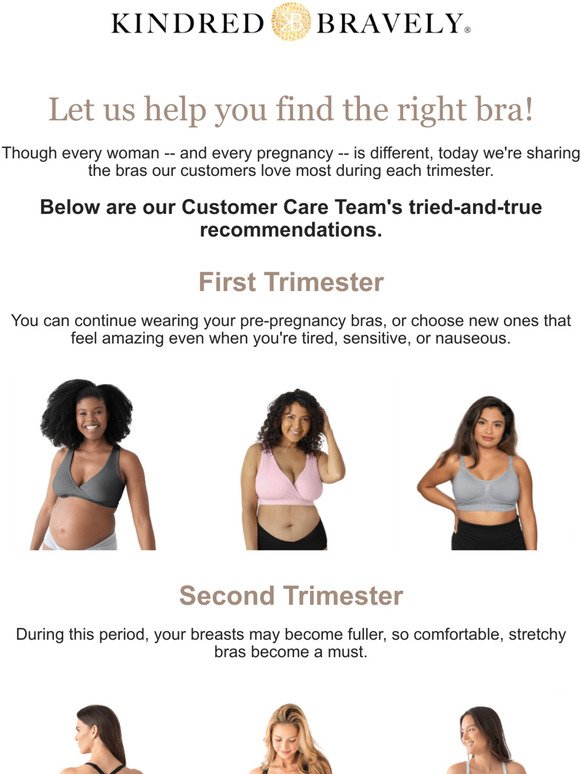 kindredbravely: Inside: the best bras by trimester