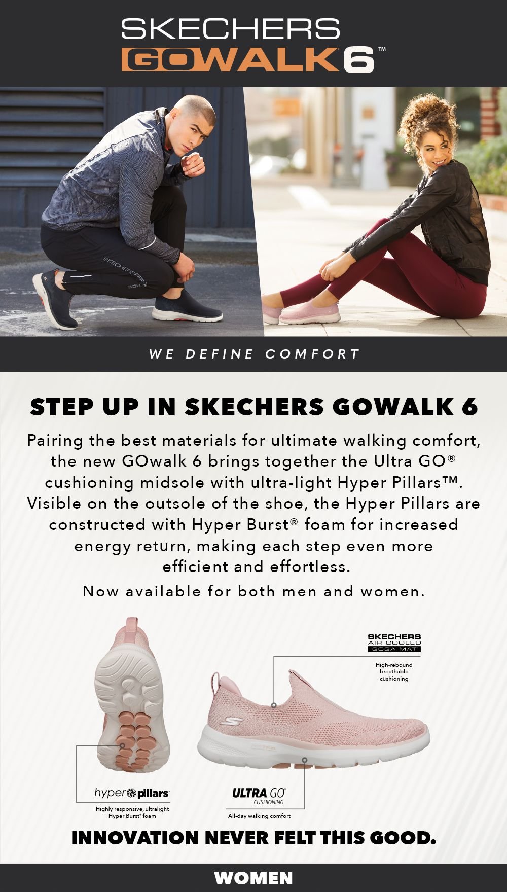 Skechers GOwalk 6 - High Energy