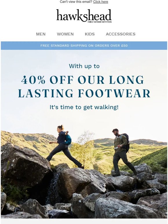 Take A Hike In Our Best Selling Footwear