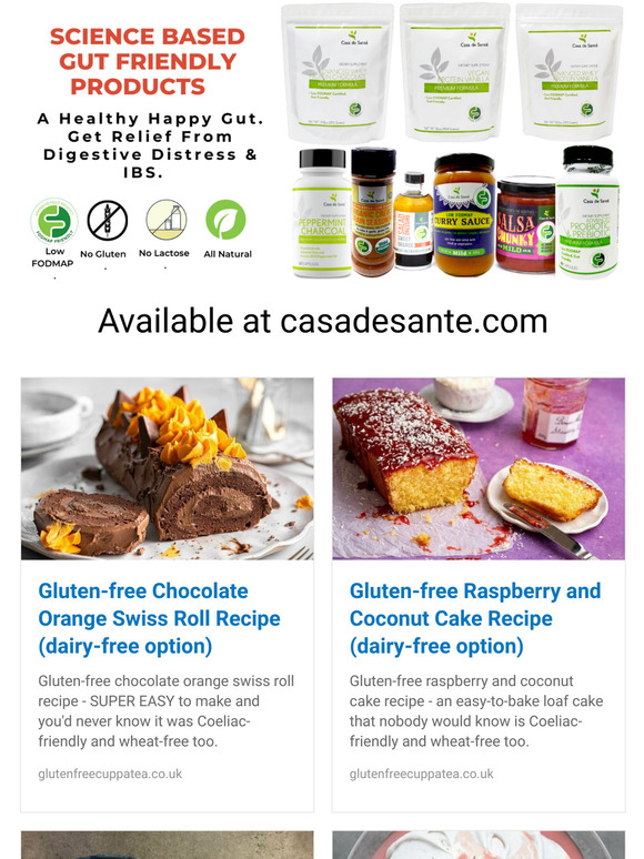 Casa de Sante Low FODMAP Swiss Roll, Deviled Eggs, Pavlova & Cake Milled