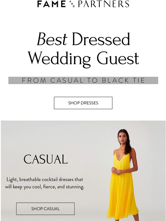 Fame & Partners Be The Best Dressed Wedding Guest Milled