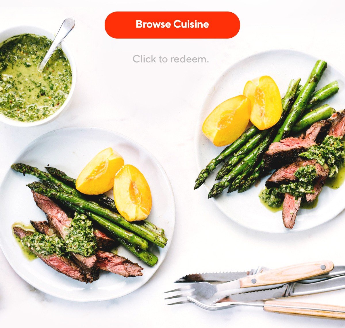 Browse Cuisine - Click to redeem.