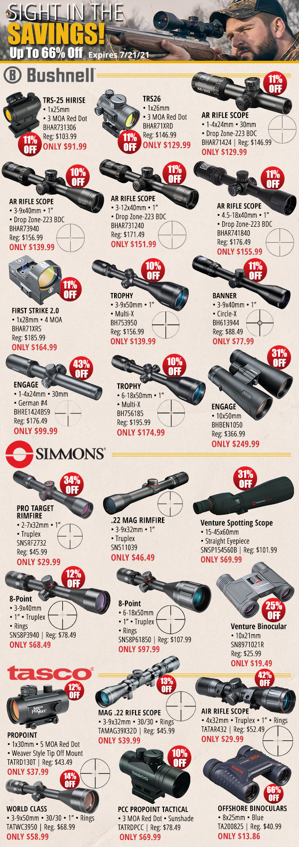 Natchez Shooters Supplies Sight In the Savings! Milled