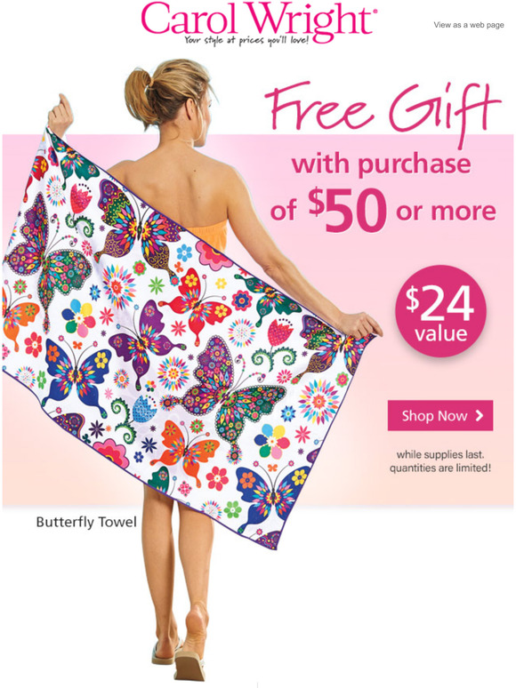 Carol Wright Gifts A Special Gift for YOU! Milled