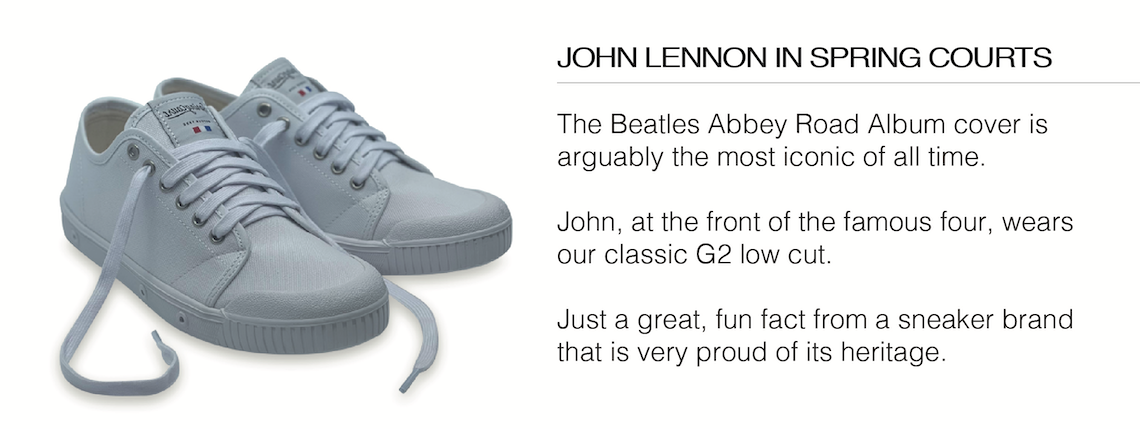 Spring Court: John Lennon In Springcourt Sneakers | Milled