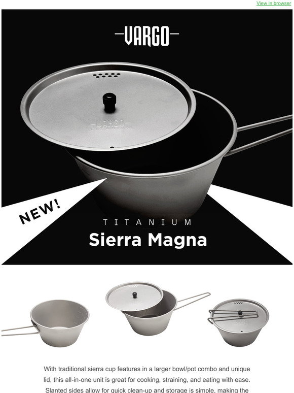 Vargo Sierra Cup/Pot 300 Titanium