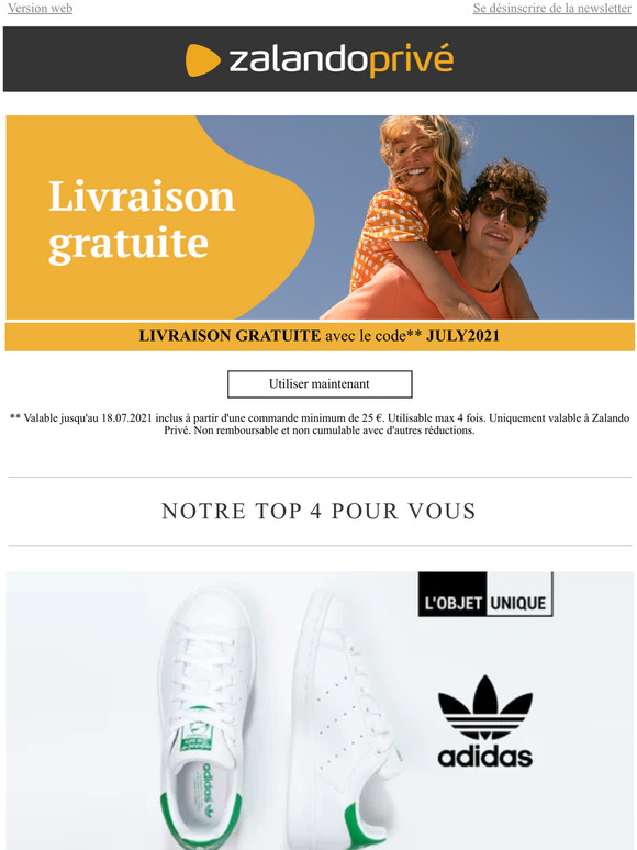 code livraison gratuite adidas