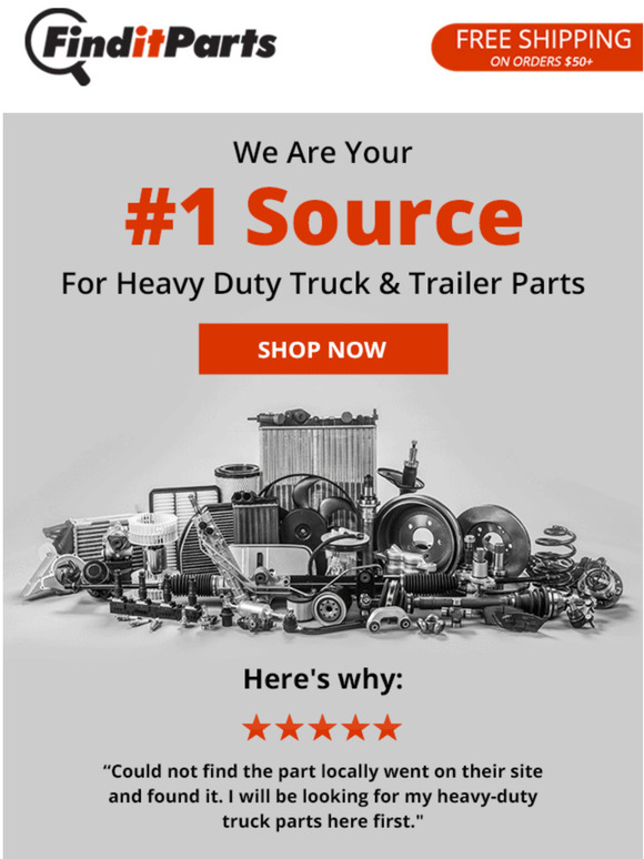 FinditParts Stock Up On HeavyDuty Parts This Summer! Milled