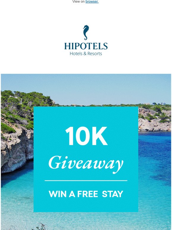 Do you want to win a free stay in Hipotels? 